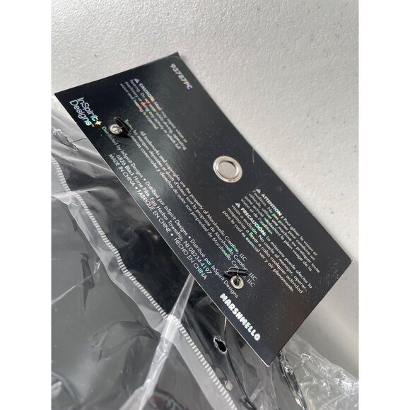 Marshmello Mello Vampire Mask Costume Accessory White Black Halloween Party NEW - Picture 6 of 8